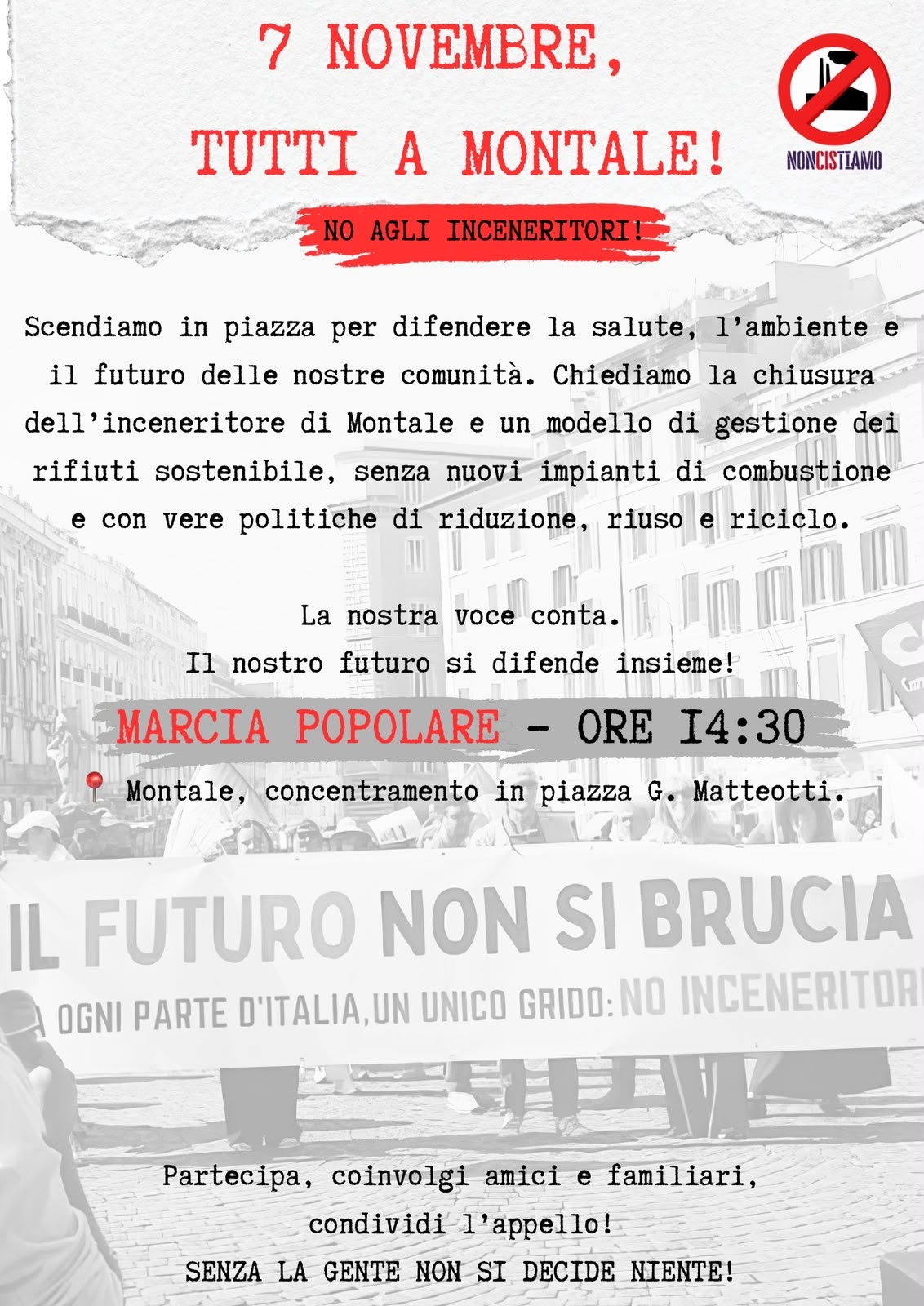 No Inceneritore: Montale !