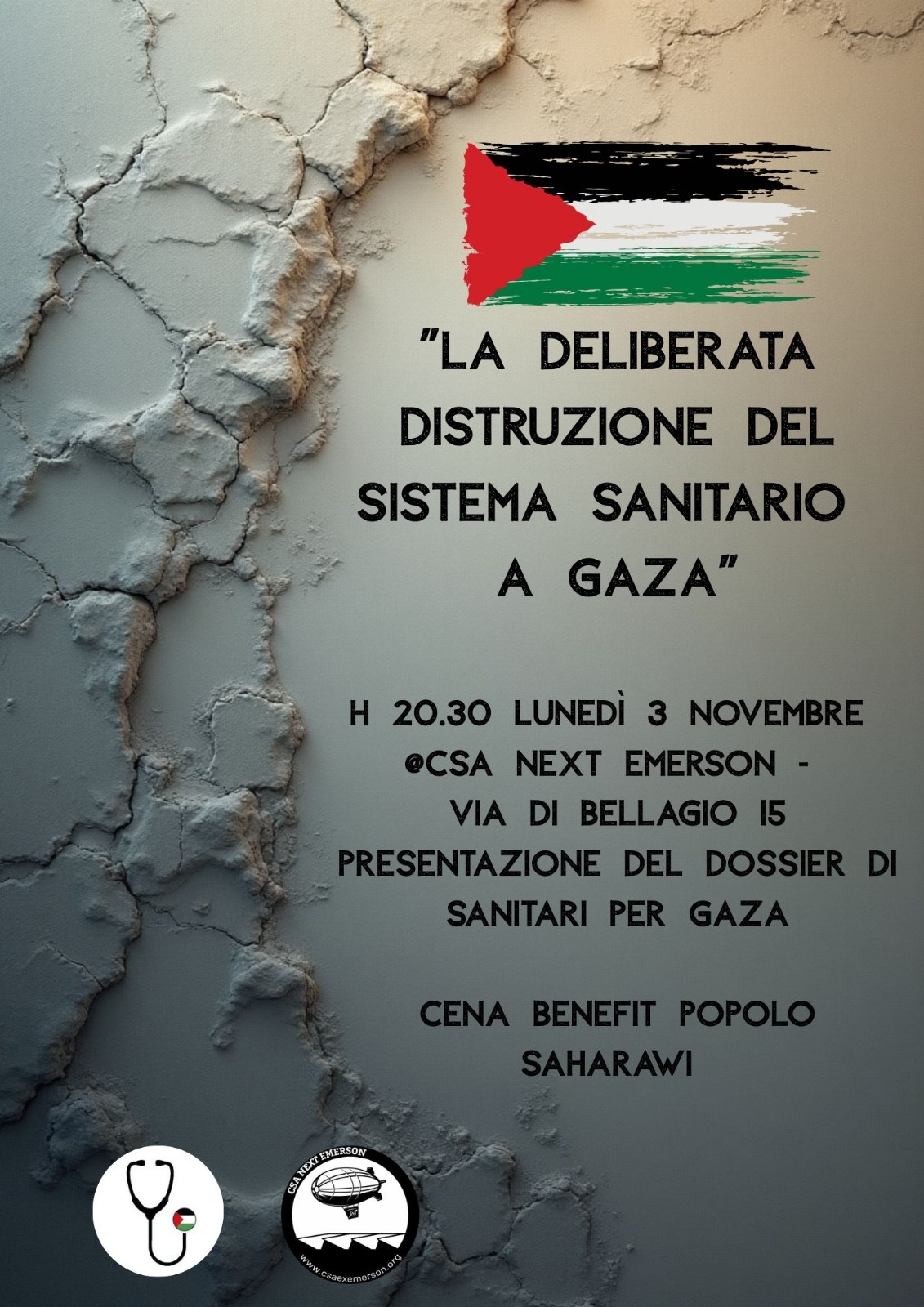 Presentazione nuovo dossier di "Sanitari per Gaza"
