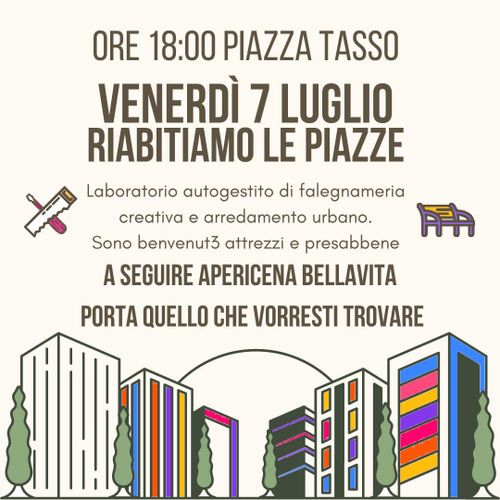 Riabitiamo le Piazze- workshop di falegnameria