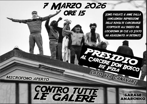 Presidio al carcere "Don Bosco" di Pisa