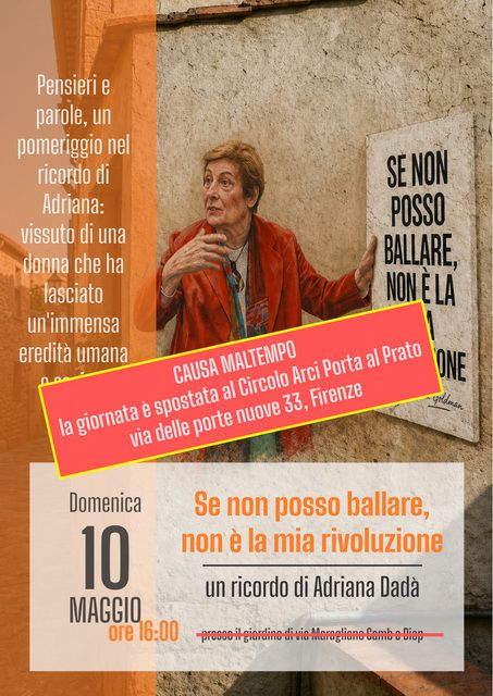 SE NON POSSO BALLARE NON E' LA MIA RIVOLUZIONE