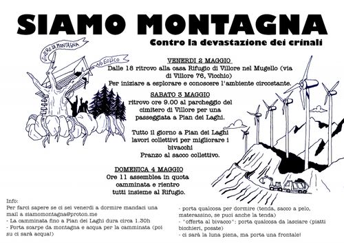 SIAMO MONTAGNA_CONTRO LA DEVASTAZIONE DEI CRINALI