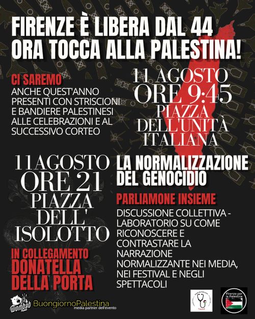 contro la normalizzazione del genocidio in palestina