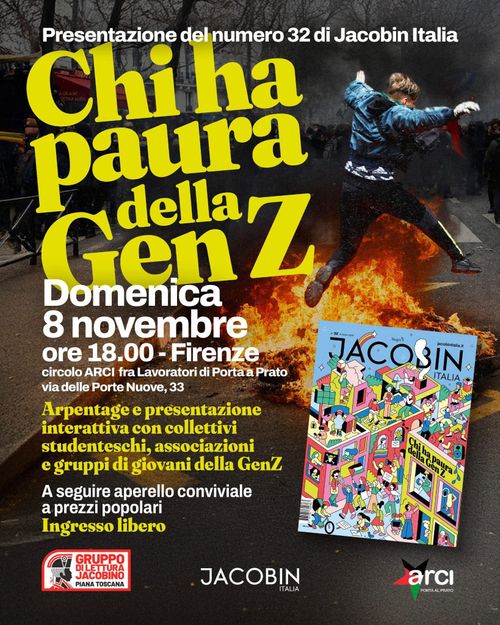 CHI HA PAURA DELLA GEN Z? presentazione del n.32 della rivista JACOBIN ITALIA 📖