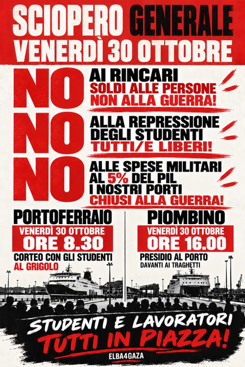 Sciopero generale a Portoferraio