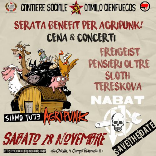 Serata benefit per Agripunk
