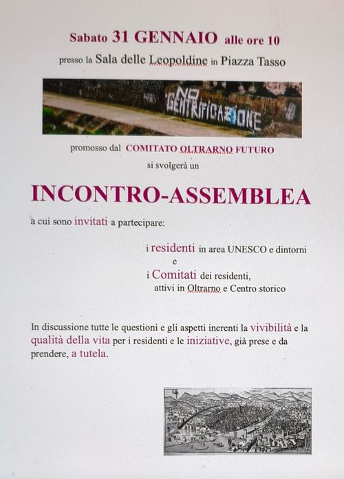 Incontro Assemblea Abitanti Oltrarno
