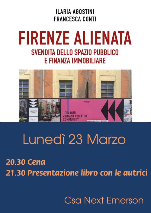 Presentazione libro "Firenze alienata"