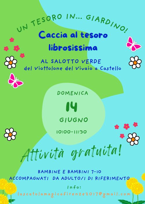 Un Tesoro in... Giardino - Caccia al tesoro librosissima al Salotto Verde