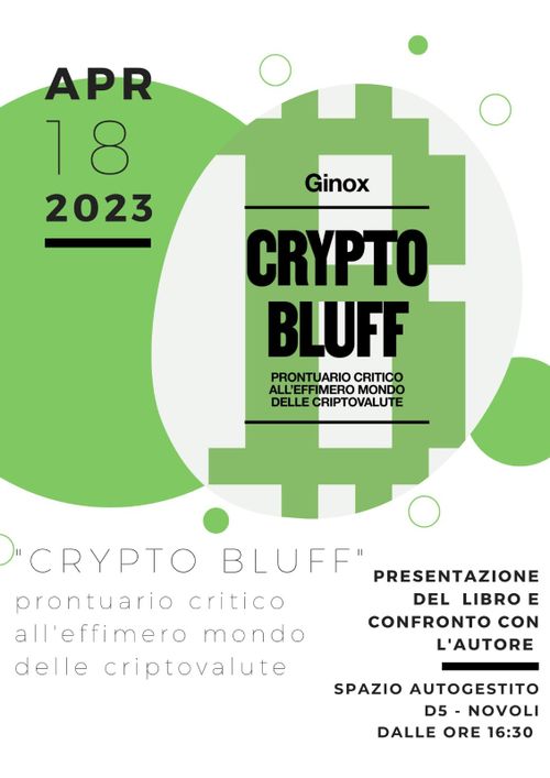 Presentazione di Crypto Bluff, Eris edizioni