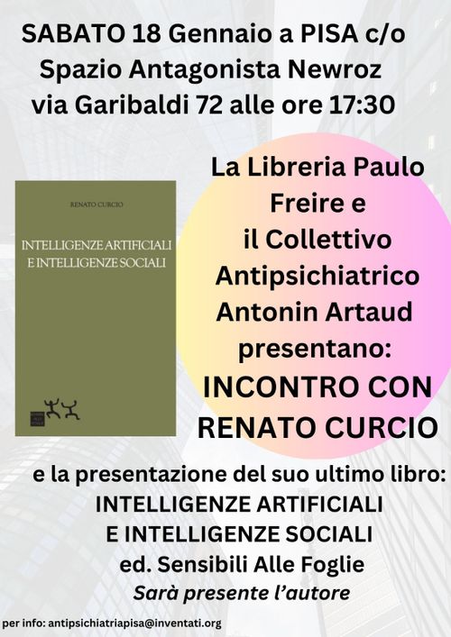 INCONTRO CON RENATO CURCIO- INTELLIGENZE ARTIFICIALI E INTELLIGENZE SOCIALI