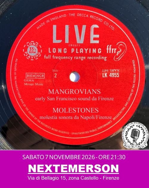 La Repvbblica Popolare del Rock'n'Roll presenta: Mangrovians + Molestones