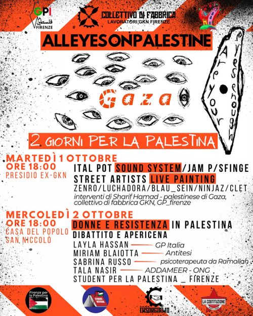 ALLEYESONPALESTINE- 2 giorni per la Palestina 