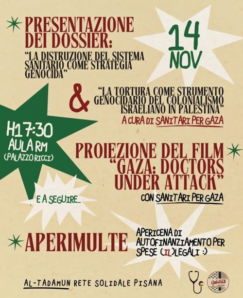 Gaza: doctors under attack- Sanitari per Gaza