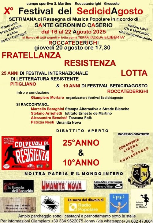 Festival del 16 agosto in ricordo di Sante Geronimo Caserio