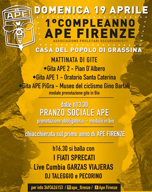 1° compleanno APE FIRENZE 