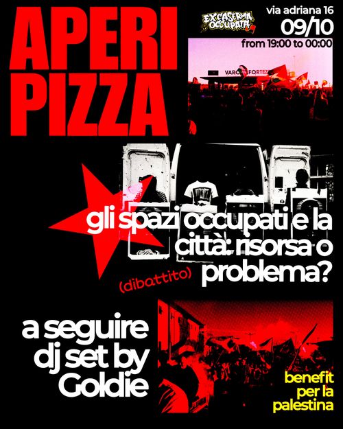 Aperipizza benefit Palestina 