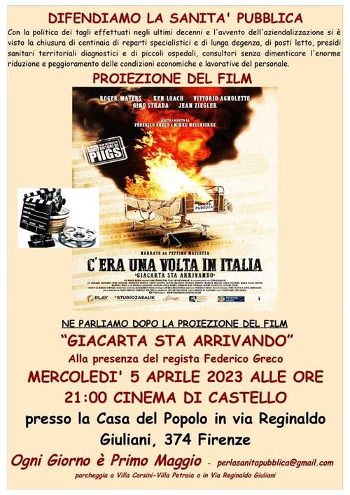 "c'era una volta in italia" : Docufilm sulla Sanità al cinema di Castello