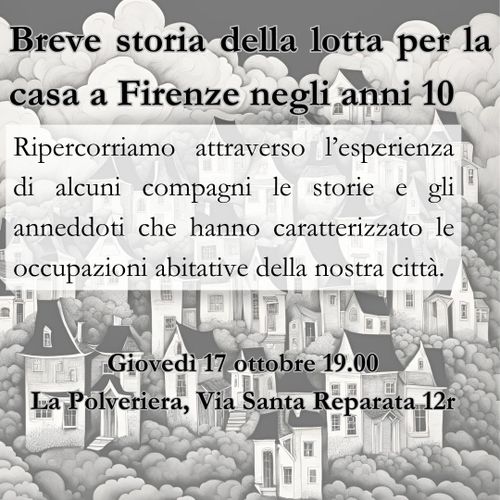 Breve storia della lotta per la casa a Firenze