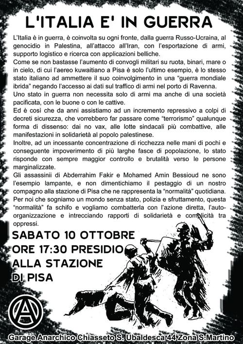 L'Italia è in guerra -  Presidio