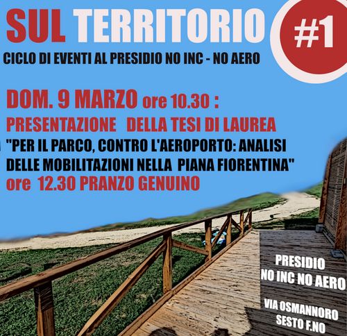 Presentazione TESI di LAUREA "Per il Parco, contro l'aeroporto: analisi delle mobilitazioni nella piana fiorentina"