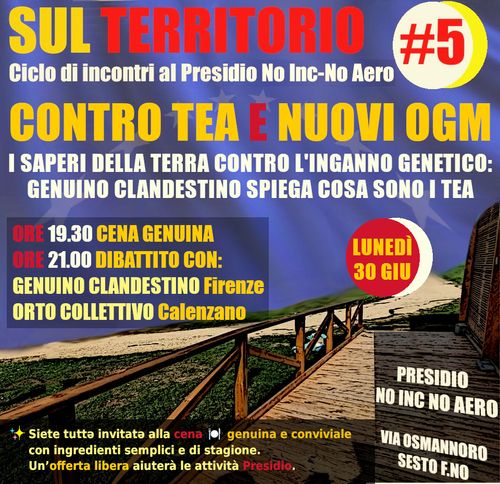 CONTRO TEA E NUOVI OGM