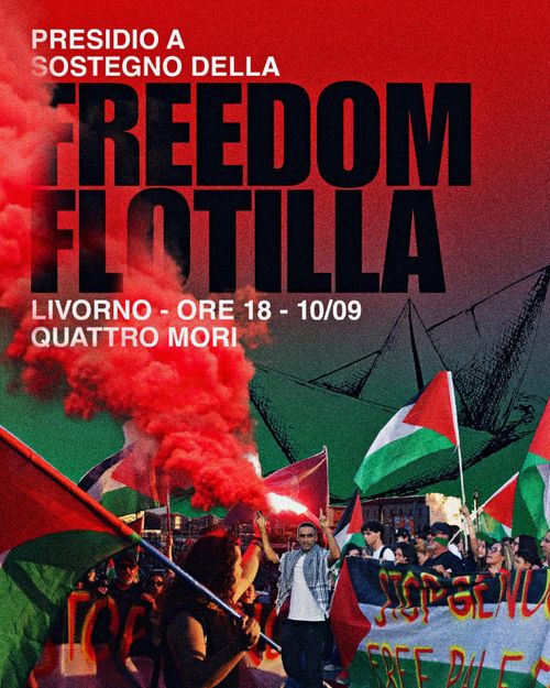 Presidio solidale con la Global sumud flottilla 