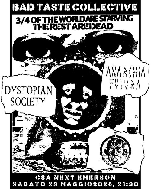 DYSTOPIAN SOCIETY + ANARCHIA FUTURA + IL CULTO DEL NULLA @CSAnEXtEmerson 