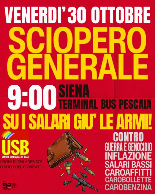 Sciopero generale - Siena