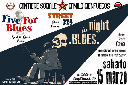 NIGHT IN BLUES! Cena + concerto