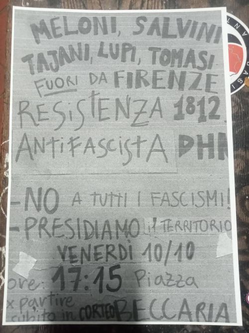 CORTEO ANTIFASCISTA 1812 