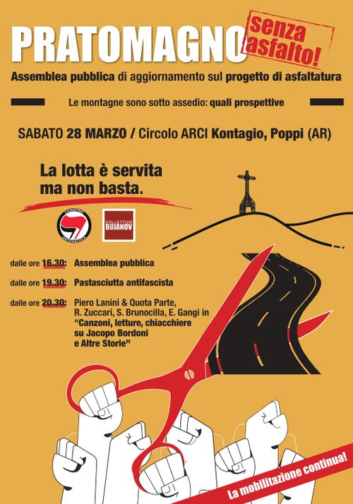 PRATOMAGNO SENZA ASFALTO assemblea pubblica