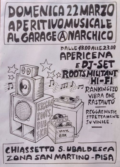 Aperitivo musicale al Garage anarchico