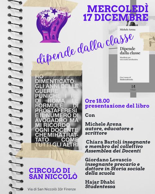Presentazione del libro "Dipende dalla Classe" di Michele Arena