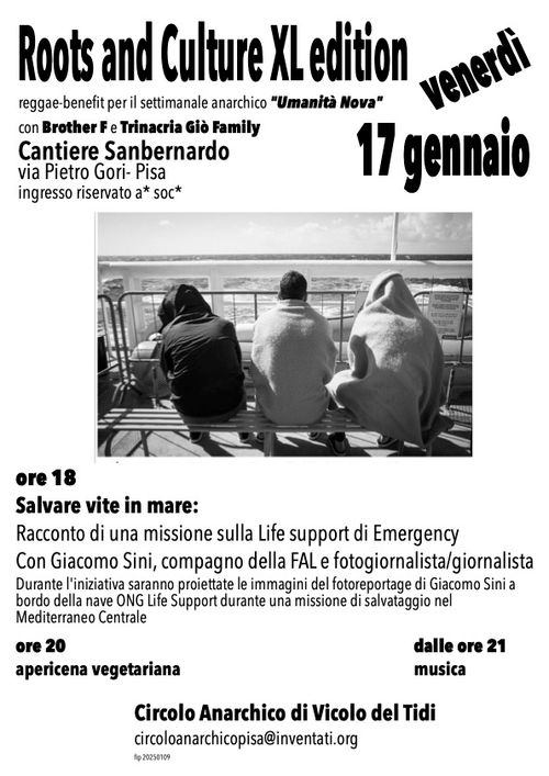 Serata benefit per "Umanità Nova"