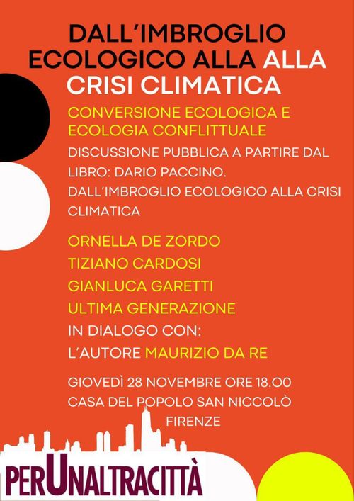 Crisi climatica e ecologia conflittuale