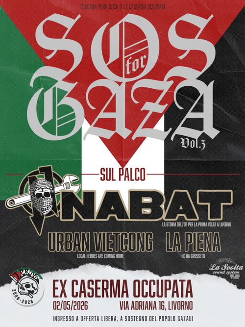 Sounds For Gaza vol. 3: NABAT + Urban Vietcong + La Piena