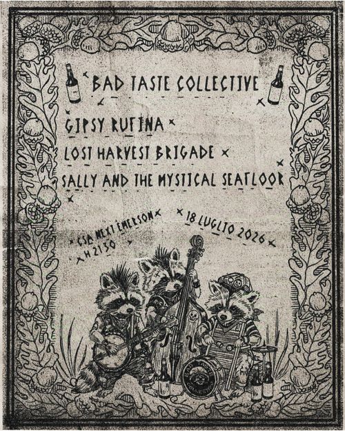 GIPSY RUFINA + LOST HARVEST BRIGADE + SALLY AND THE MYSTICAL SEAFLOOR @CSAnEXtEmerson 