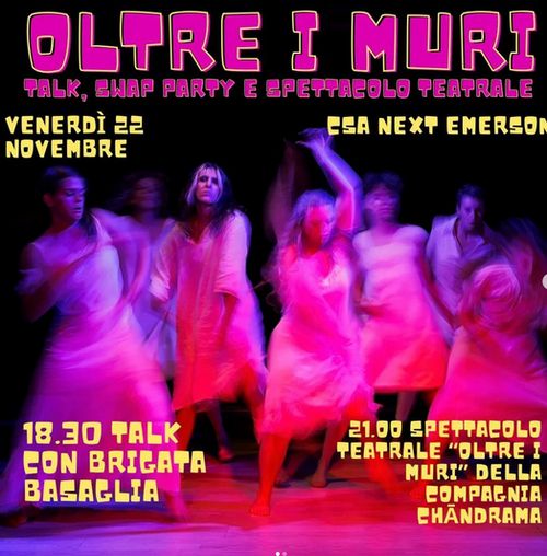 Oltre i muri: talk, swap party e spettacolo teatrale