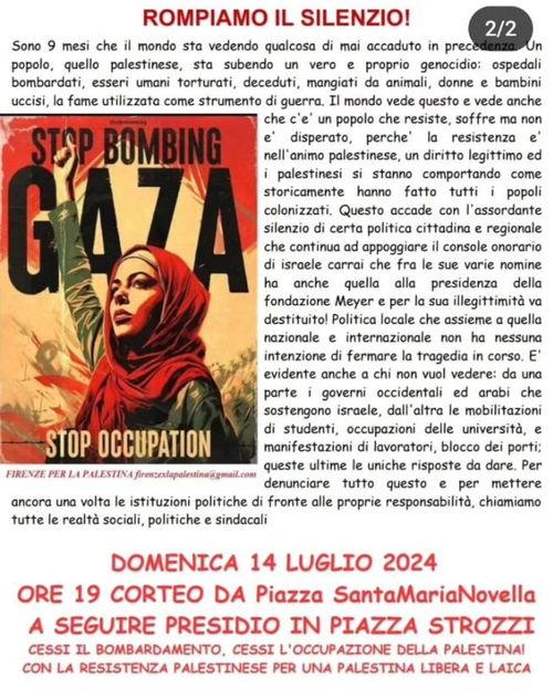 Stop Bombing for Gaza: Corteo