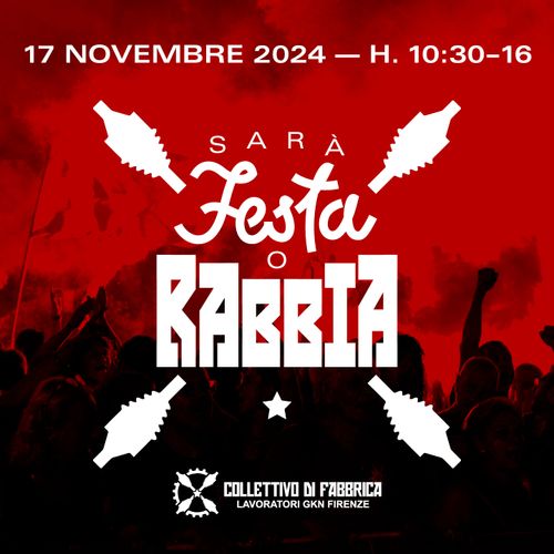 Sarà festa o rabbia