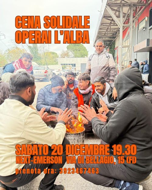 Cena solidale operai L'Alba