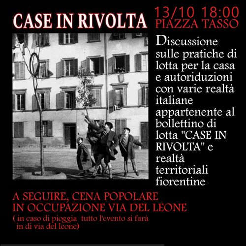 CASE IN RIVOLTA-discussione sulla lotta per la casa