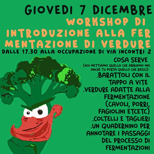 WORKSHOP DI FERMENTAZIONE 