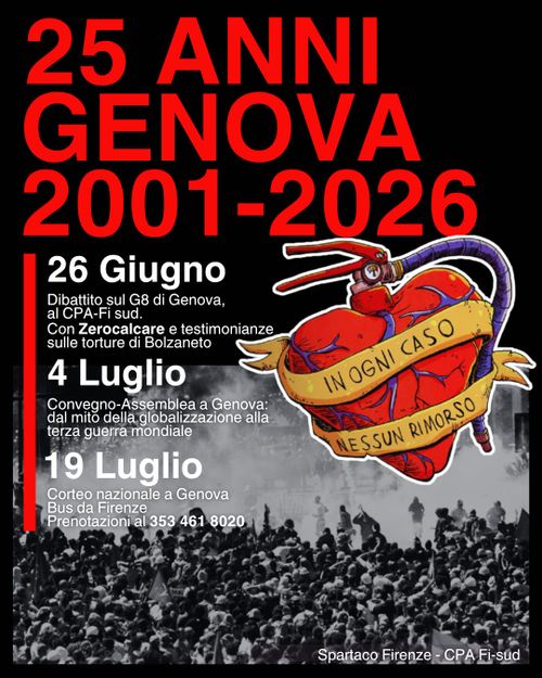 Dibattito a 25 anni dal G8 di Genova
