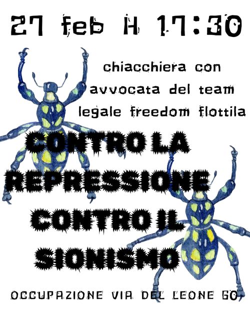 Chiacchiera con avvocata di movimento ~ contro la repressione e contro il sionismo