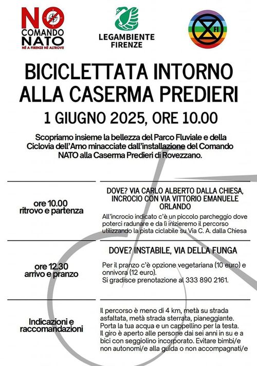 BICICLETTQTA INTORNO ALLA CASERMA PREDIERI