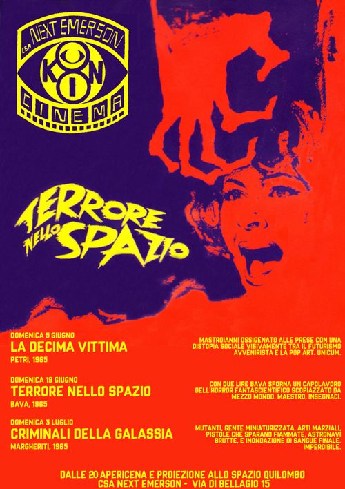 Ciclo fantascienza italiana - proiezione di "Terrore nello spazio"