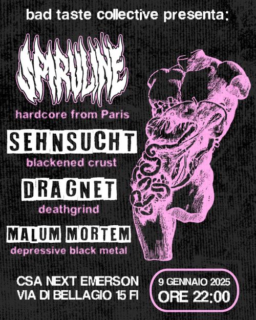 SPIRULINE + SENSUCHT + DRAGNET + MALUM MORTEM @CSAnEXtEmerson