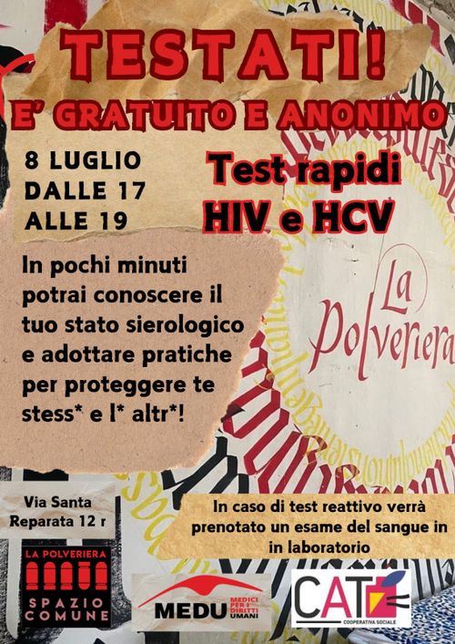 TESTATI! test rapidi HIV e HCV